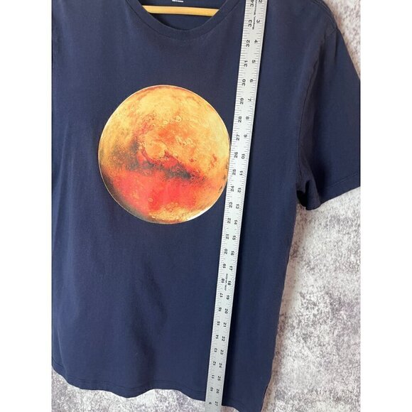 Gap Red Moon Graphic Blue T Shirt Tee Mens Medium - Picture 3 of 7